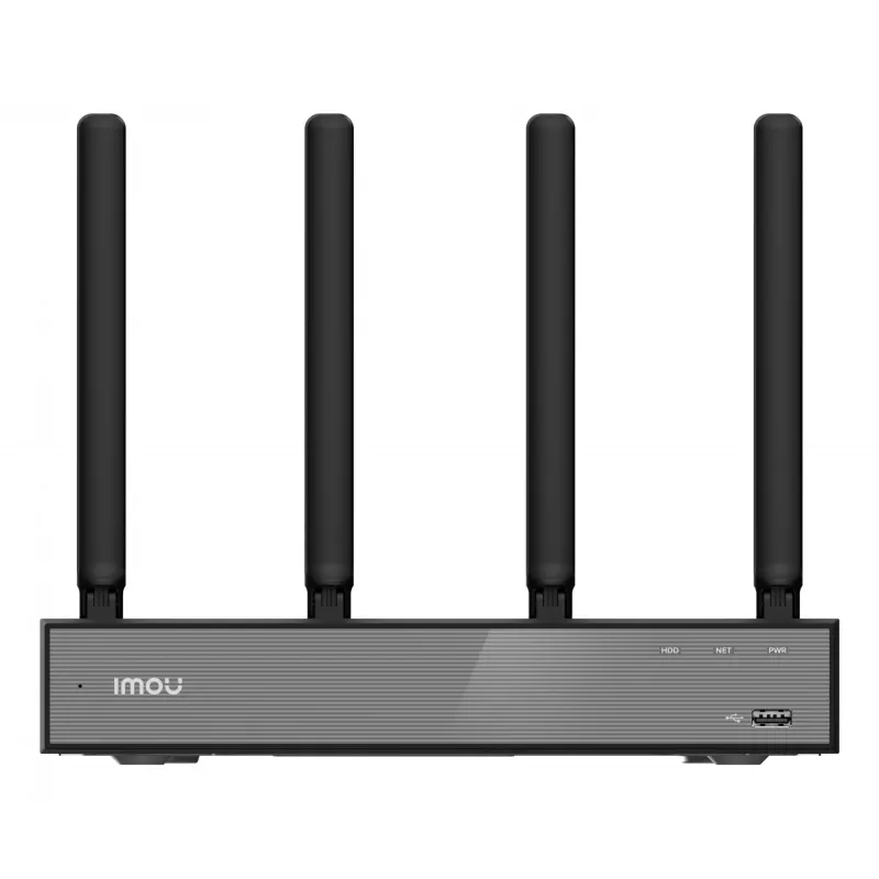 Tinklo vaizdo registratorius IMOU N110W - 10 kanalų Wi-Fi 6 NVR, maks. 2592x1944, dviejų dažnių Wi-Fi, SATA diskas iki 16 TB, 10/100 eterneto sąsaja, juodas