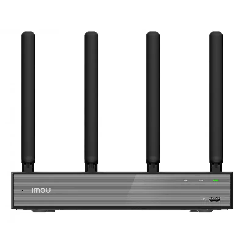 Tinklo vaizdo registratorius IMOU N110W - 10 kanalų Wi-Fi 6 NVR, maks. 2592x1944, dviejų dažnių Wi-Fi, SATA diskas iki 16 TB, 10/100 eterneto sąsaja, juodas