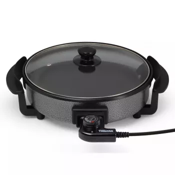 Elektrinė keptuvė Tristar PZ-2963 daugiafunkcinė apvali juoda 30 cm
