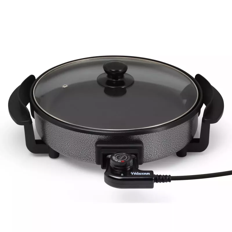 Elektrinė keptuvė Tristar PZ-2963 daugiafunkcinė apvali juoda 30 cm
