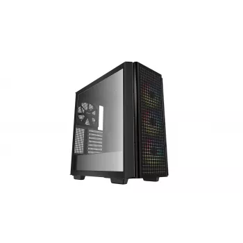 DeepCool CG540 vidutinis kompiuterio korpusas – juodas, talpus, puikus oro srautas