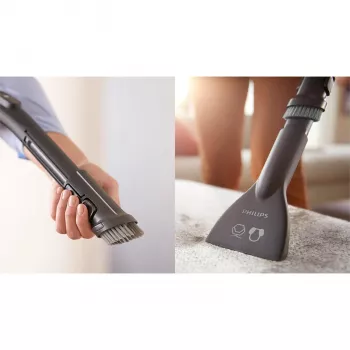 Cikloninis dulkių siurblys Philips 5000 serijos XD5123/10 — 900 W, 4 L dulkių maišas, HEPA & Micro filtras, kietoms grindims ir kilimams