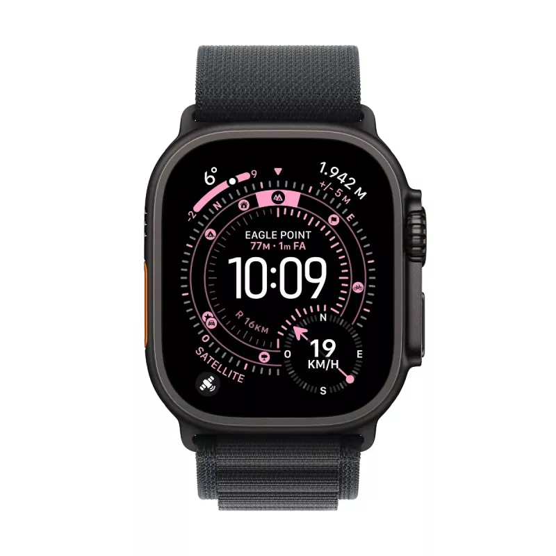 Apple Watch Ultra 3 GPS + Cellular 49mm Juodas Titano Korpusas Juodas Alpine Loop Didelis