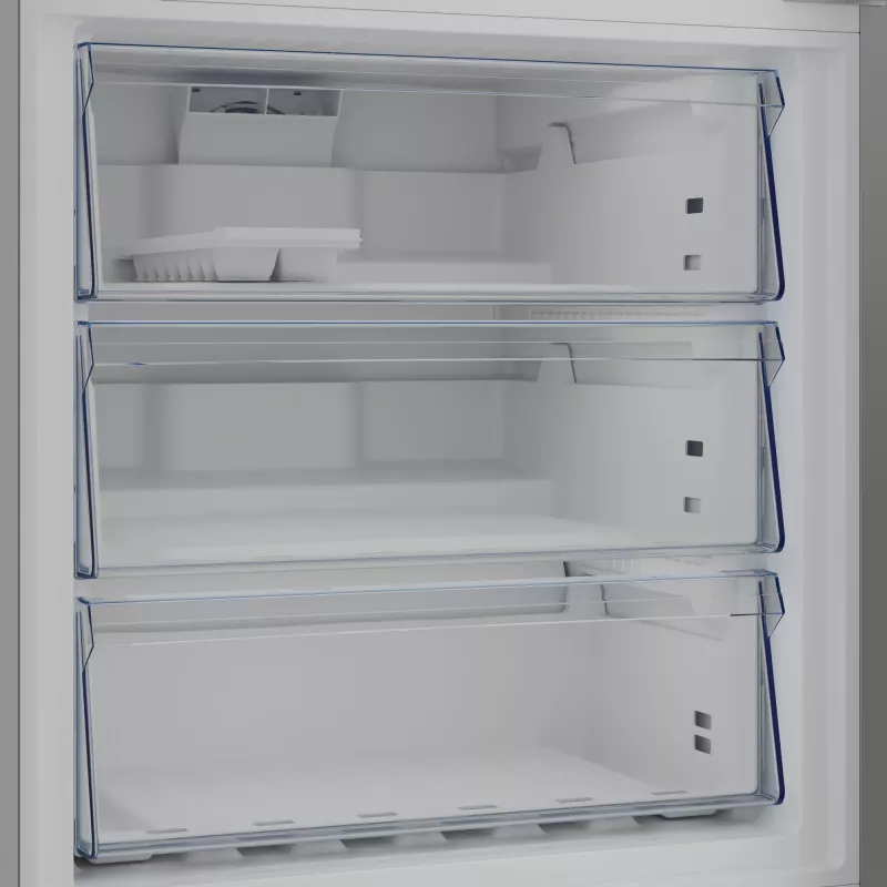 Šaldytuvas-šaldiklis Beko B3RCNE564HXB laisvai pastatomas 490 L sidabrinis
