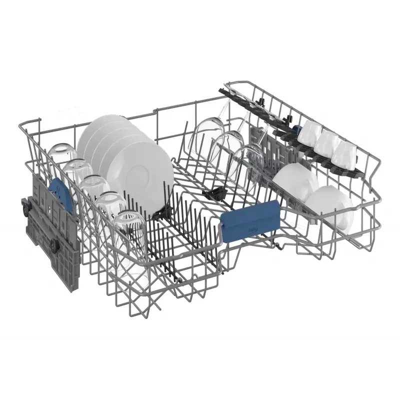 Laisvai pastatoma indaplovė BEKO DEN48530X, 15 stalvių, 8 programų, 44 dB, 598×850×600 mm