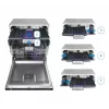 Laisvai pastatoma indaplovė BEKO DEN48530X, 15 stalvių, 8 programų, 44 dB, 598×850×600 mm