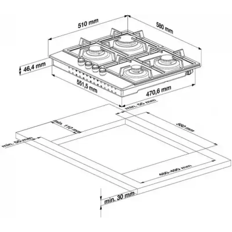 Dujinė kaitlentė BEKO HIL W64235 S