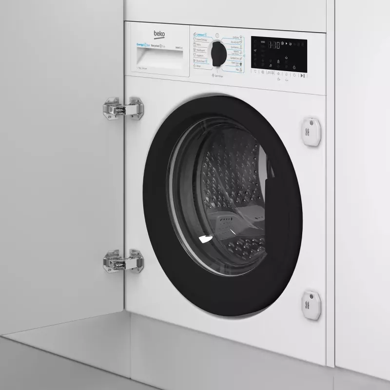 Skalbimo mašina BEKO B3WBT671415W – 7 kg, 1200 aps./min., A klasė, 60×55×82 cm, skaitmeninis ekranas, garo funkcija, nerūdijančio plieno būgnas
