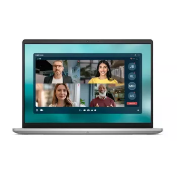 Nešiojamas kompiuteris Dell Pro 14 Essential PV14250 — 14 colių 2K (1920×1200) antirefleksinis, Intel Core 3, 8 GB DDR5, 512 GB SSD, Intel Graphics, Ubuntu, 802.11ax, platininė sidabrinė
