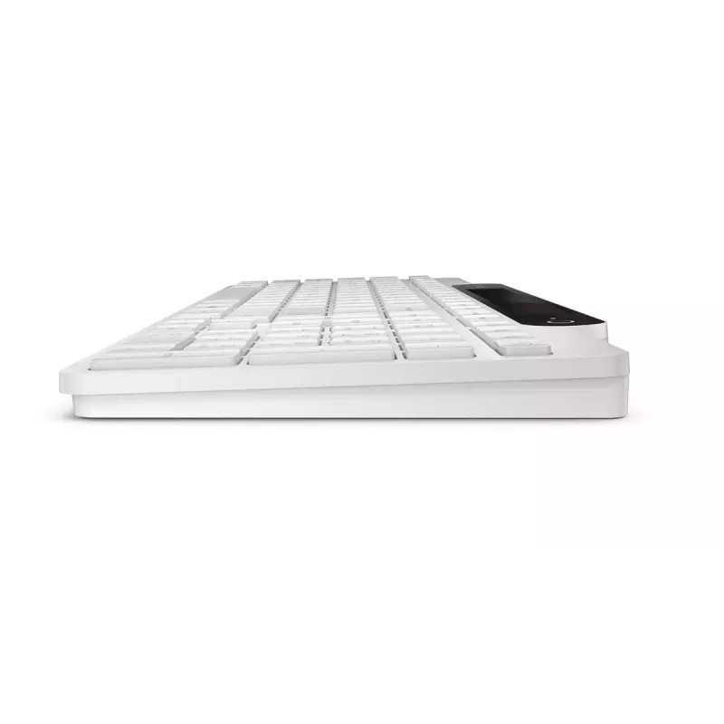 Belaidė Bluetooth klaviatūra Lenovo 800 – JAV anglų išdėstymas, savaiminio įkrovimo, balta