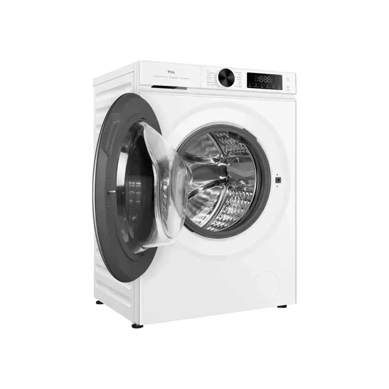 Skalbimo mašina TCL FP0944WA0 – priekinė, 9 kg, 1400 aps./min., A klasė, LED ekranas, garų funkcija, 60×56×85 cm, balta