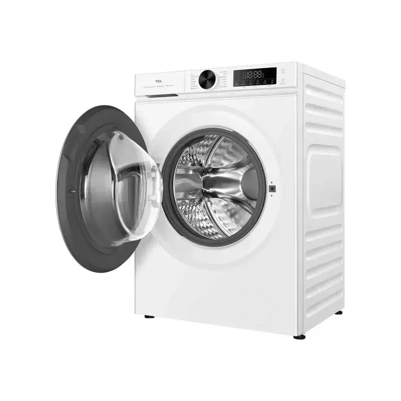 Skalbimo mašina TCL FP0944WA0 – priekinė, 9 kg, 1400 aps./min., A klasė, LED ekranas, garų funkcija, 60×56×85 cm, balta