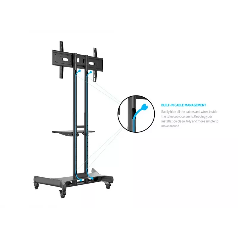 Multibrackets M Public Floorstand Basic 150 su lentyna ir laikikliu kamerai
