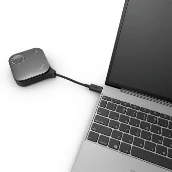 Belaidė prezentacijų sistema BenQ InstaShow VS25 HDMI stalas, Wi‑Fi 6, iki 2400 Mbps, išorinė antena, juoda