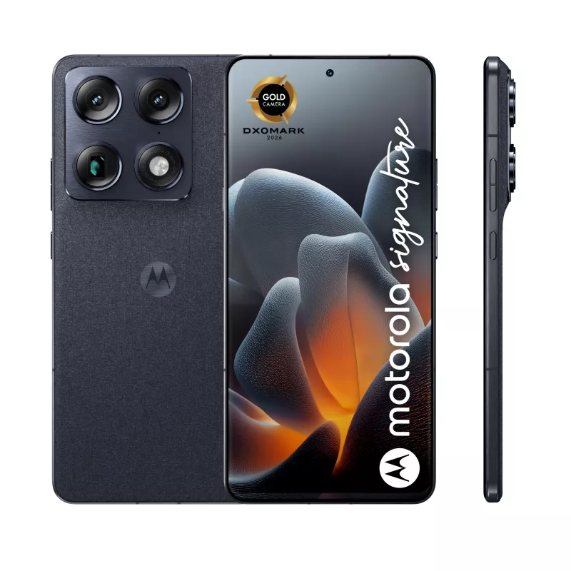 Motorola Signature 17,2 cm (6,78 col.) Dual SIM Android 16.0 5G USB Type-C 16 GB RAM 512 GB talpa 5200 mAh tamsiai mėlyna