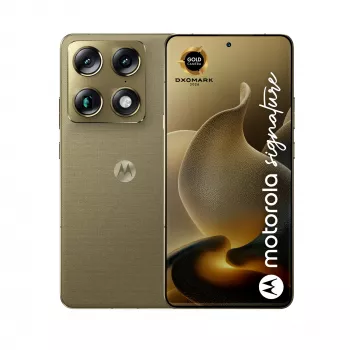 Motorola signature 17,2 cm (6,78 col.) 5G išmanusis telefonas, Dual SIM, Android 16.0, USB Type-C, 16 GB RAM, 512 GB atminties, 5200 mAh, auksinis