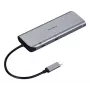 Targus Dual Video Mobile Dock su 140W EPR perdavimu, laidinis, USB 3.2 Gen 2 (3.1 Gen 2) Type-C, 140 W, 1000 Mbit/s, pilka, 10 Gbit/s