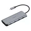Targus Dual Video Mobile Dock su 140W EPR perdavimu, laidinis, USB 3.2 Gen 2 (3.1 Gen 2) Type-C, 140 W, 1000 Mbit/s, pilka, 10 Gbit/s