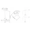 Multibrackets M Universal Projector Ceiling Mount 500-800 su FineTune