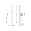 Plookščio ekrano tvirtinimo rankena Multibrackets M Pro Series fiksuotos rankenos 400mm