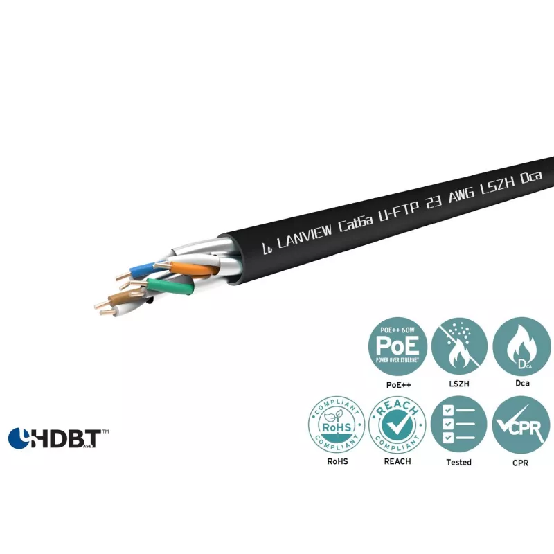 Tinklo pataisos kabelis Lanview LVN122433 – Cat6, neekranuotas