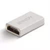 Lindy HDMI 2.1 Movėja Moteriška į Moterišką, HDMI 2.1, sidabrinė