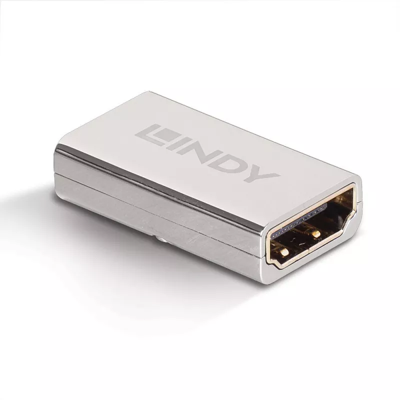 Lindy HDMI 2.1 Movėja Moteriška į Moterišką, HDMI 2.1, sidabrinė