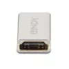 Lindy HDMI 2.1 Movėja Moteriška į Moterišką, HDMI 2.1, sidabrinė