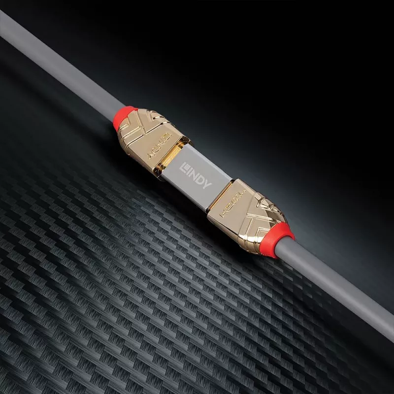 Lindy HDMI 2.1 Movėja Moteriška į Moterišką, HDMI 2.1, sidabrinė