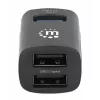 Manhattan USB-C 3 prievadų USB centras, ypač kompaktiškas, 3x USB-A prievadai (1x 5 Gbps USB 3.2 Gen1, 3x 480 Mbps USB 2.0), maitinamas iš USB