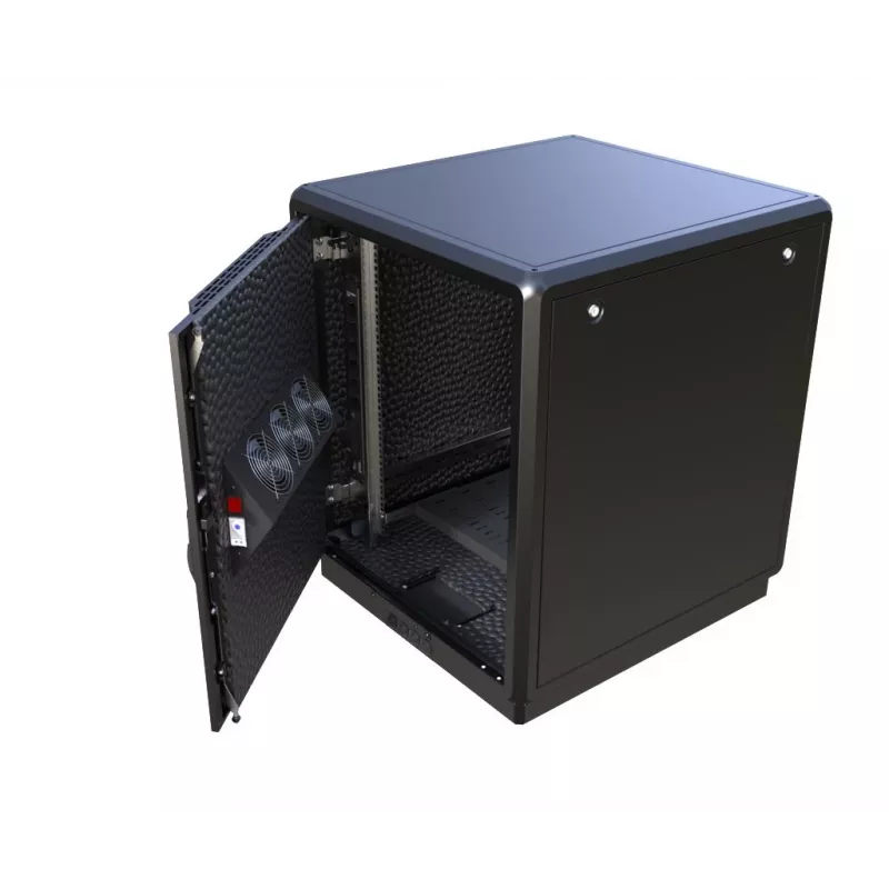 Lanview RDLAK16U758BL spintos stovas 16U Juoda