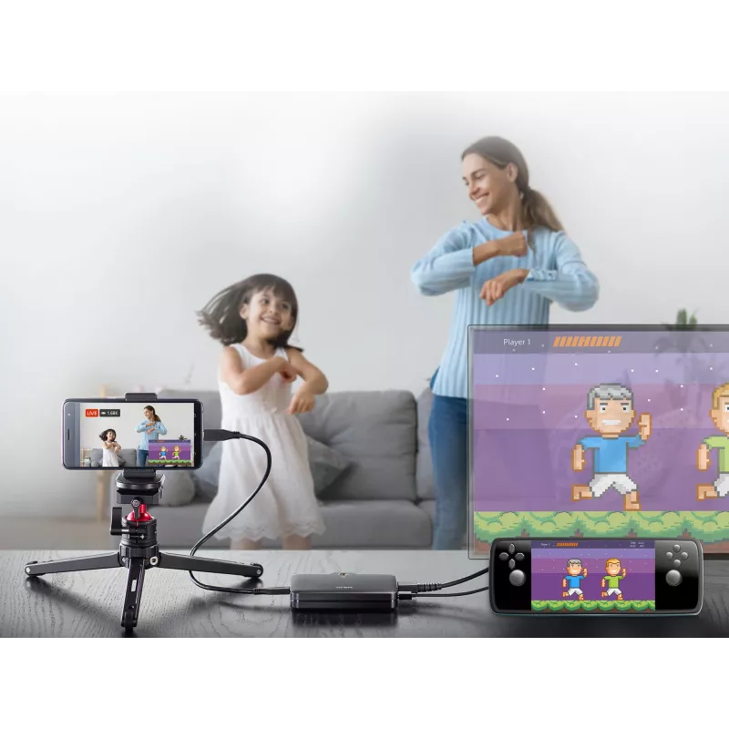 ATEN CAMLIVE™+ HDMI į USB-C UVC vaizdo fiksavimo įrenginys su PD3.0 galios perdavimu