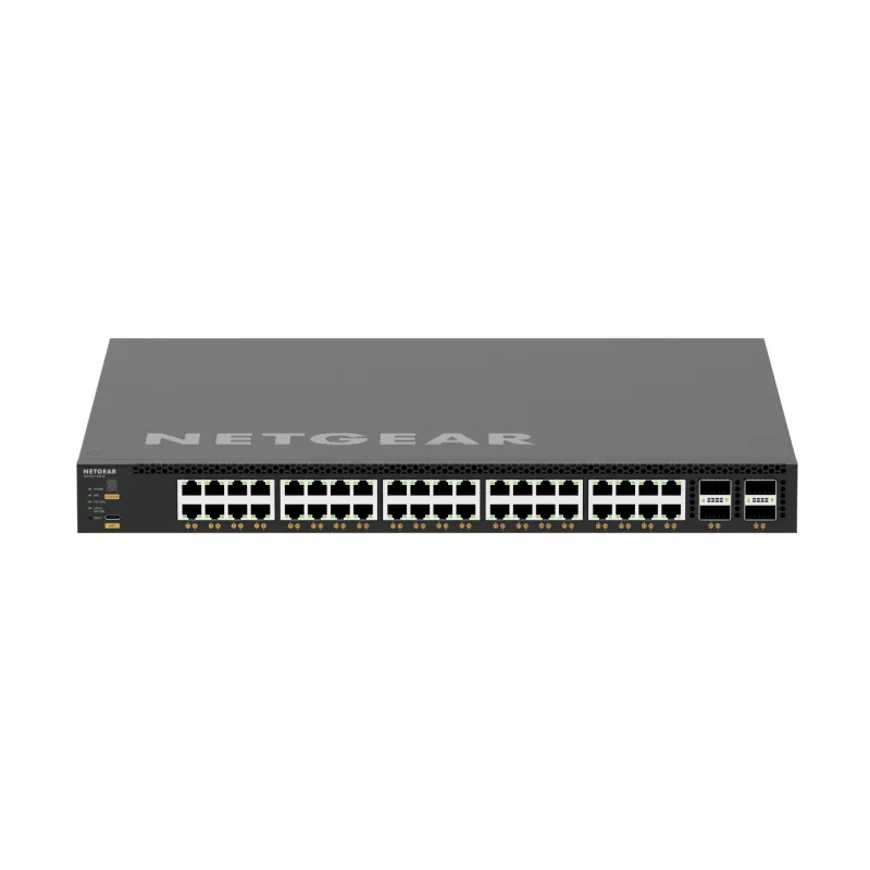 NETGEAR M4350-40X4C valdomas L3 10G Ethernet (100/1000/10000) jungiklis su PoE 1U juodas