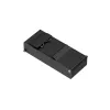 Nevaldomas Fast Ethernet PoE stalinis jungiklis Teltonika TSF000 — 5× 10/100 RJ-45, IEEE 802.3af/at, DC 7–57V, juodas