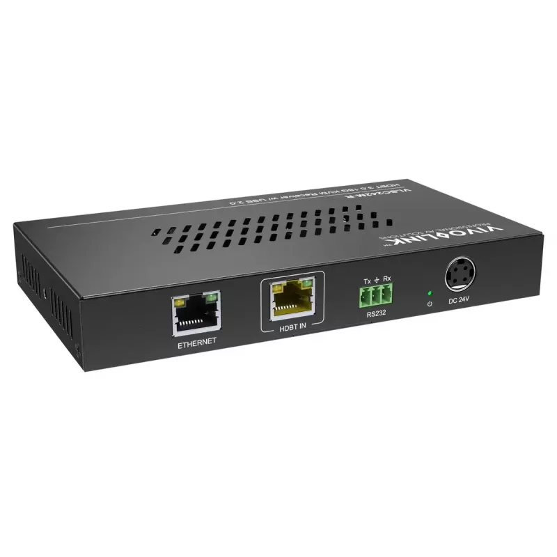 Vivolink vaizdo keitiklis VLSC242M, metalinis korpusas, HDCP 1.4/2.2, AC 110–230V, 250×200×44 mm