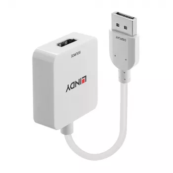 Lindy HDMI 18G į DisplayPort 1.2 keitiklis, 0,095 m, HDMI A tipo, DisplayPort, moteriškas, vyriškas, tiesus