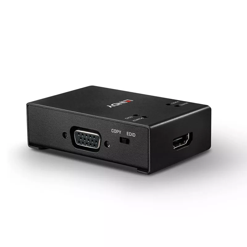 Lindy HDMI / VGA / DVI EDID įrašymo įrenginys, 3840 x 2160 pikselių, 18 Gbit/s, juodas, metalinis