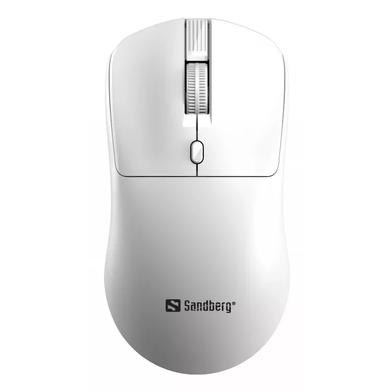 Sandberg Wireless Mouse Saver White, belaidė RF pelė, 1600 DPI, balta