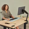 Fellowes 100137177 ilginimo laidas 2 m 1 kištukinis lizdas Vidaus patalpoms Juoda