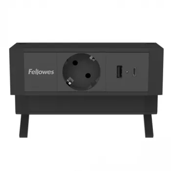 Fellowes 100137172 ilginimo laidas 2 m 1 kištukinis lizdas Vidaus juoda