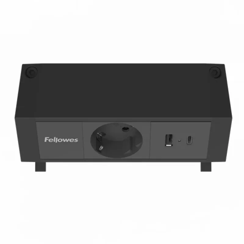 Fellowes 100137172 ilginimo laidas 2 m 1 kištukinis lizdas Vidaus juoda