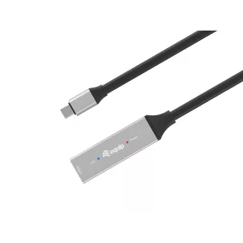 Aktyvus USB-C prailginimo kabelis EQUIP 10 m, USB 3.2 Gen 1 (5 Gbps), juodas