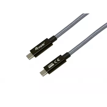 USB-C į USB-C laidas EQUIP 2,0 m — USB 3.2 Gen 2x2, 20 Gbps, PD 240W, 4K/60Hz, juodas