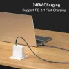 USB-C į USB-C laidas EQUIP 2,0 m — USB 3.2 Gen 2x2, 20 Gbps, PD 240W, 4K/60Hz, juodas