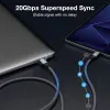 USB-C į USB-C laidas EQUIP 2,0 m — USB 3.2 Gen 2x2, 20 Gbps, PD 240W, 4K/60Hz, juodas