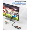 USB į HDMI adapteris EQUIP 133498 (USB-C ir USB-A jungtys, 1080p, aliuminio korpusas, pilka spalva)