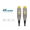 EQUIP HDMI 2.0 aktyvus optinis kabelis 15 m — atjungiamas A/D, 4K@60Hz, 18 Gbit/s, paauksuoti kontaktai