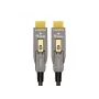 EQUIP HDMI 2.1 aktyvus optinis kabelis 10 m — nuimamas Type-D (Micro) + Type-A, 48 Gbit/s, 8K/60Hz