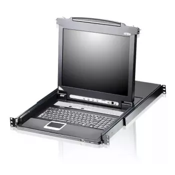 ATEN CL5708N stovo konsolė 48,3 cm (19 colių) juoda 1U