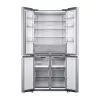 Šaldytuvas šalia šaldiklio Xiaomi Mijia Cross Door 502L – bendras 502 L (šaldytuvas 326 L / šaldiklis 176 L), No Frost, energijos klasė E, aukštis 191,2 cm, 37 dB, šlifuotas sidabras